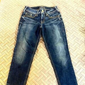 Silver Jeans-EXCELLENT CONDITION-SUKI skinny crop w 27/L25​​​